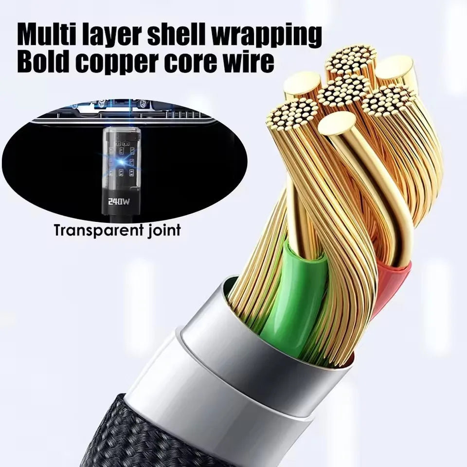 Nylon Cable USB Type C