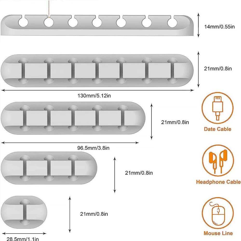 Adhesive Cable Holder Clips Cord