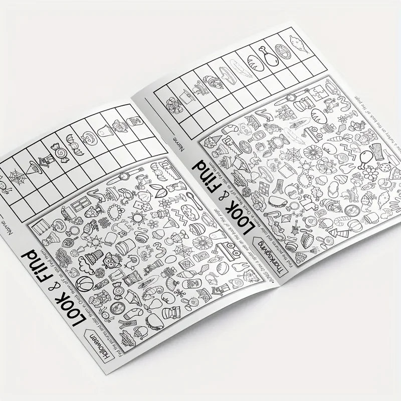Children's Hidden Objects Coloring Book
