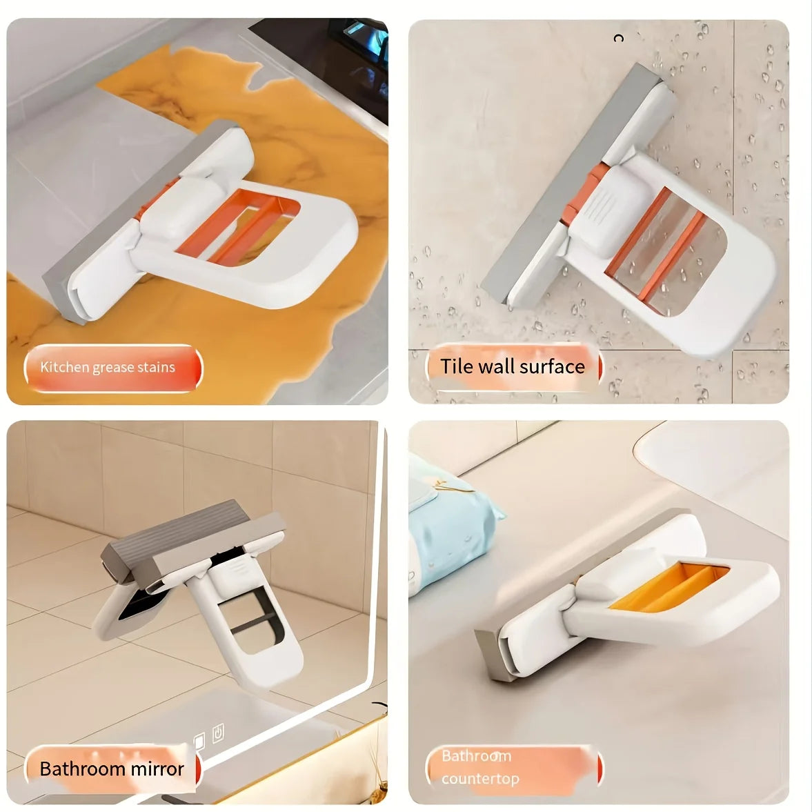 Self-squeezing Desktop Mops Handheld Sponge