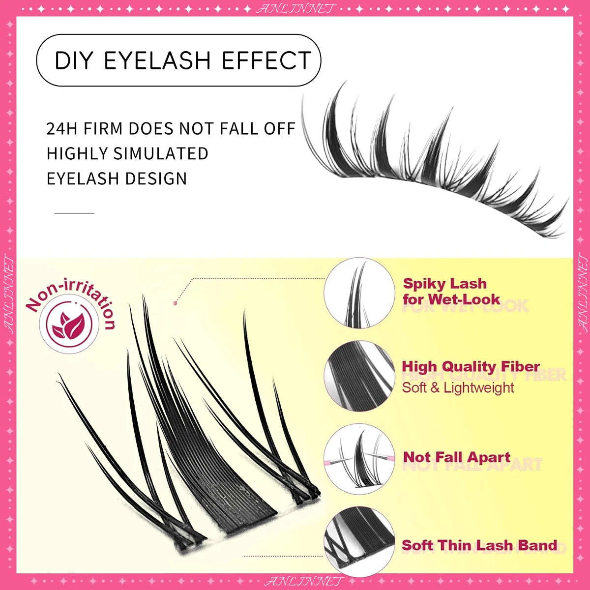 DIY Clusters Lash Fluffy Self