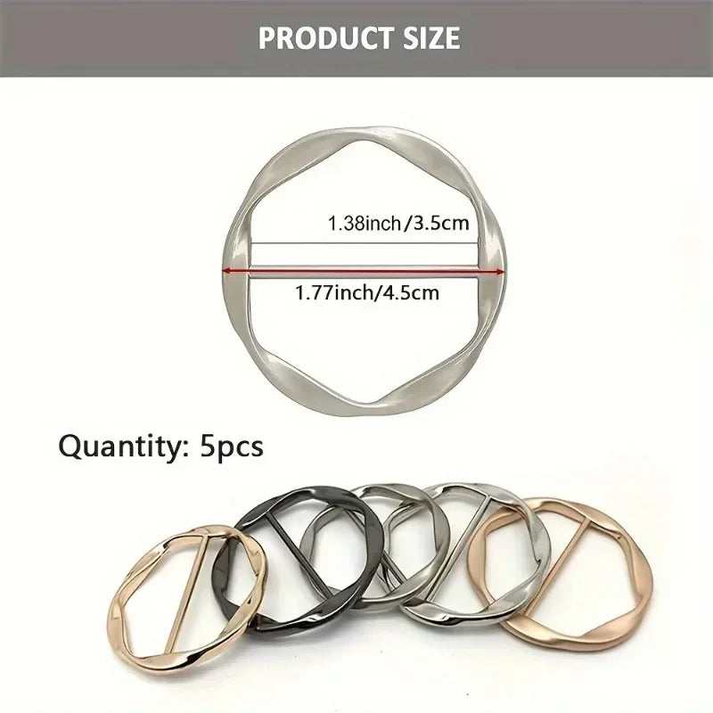 Metal Round Circle Clip Buckle