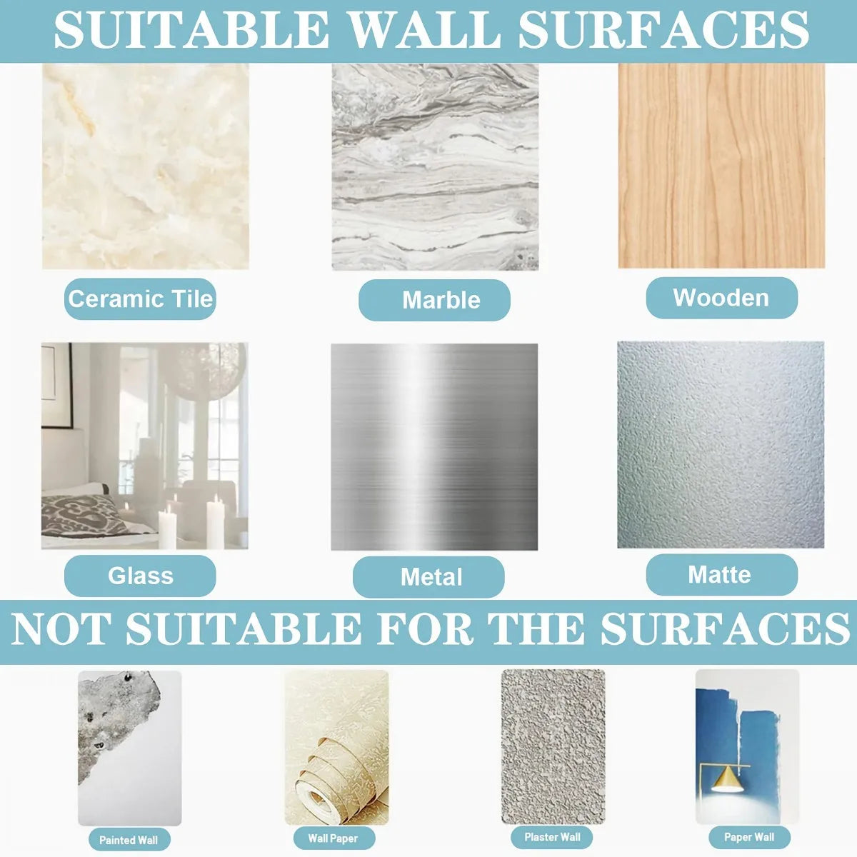 Waterproof Oilproof Wall Hooks Sticky