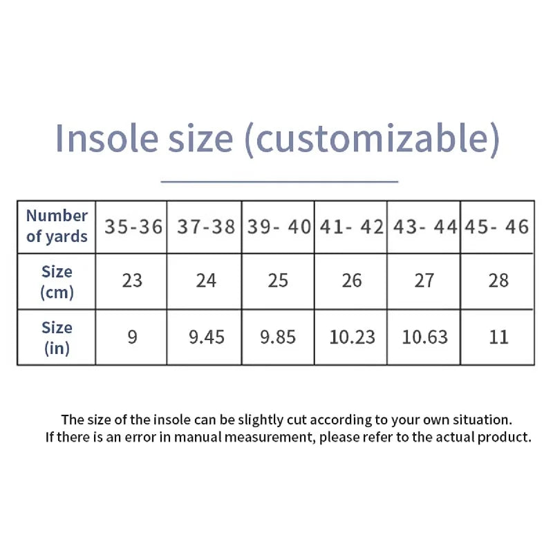 Sport Orthopedic Insoles Feet Men