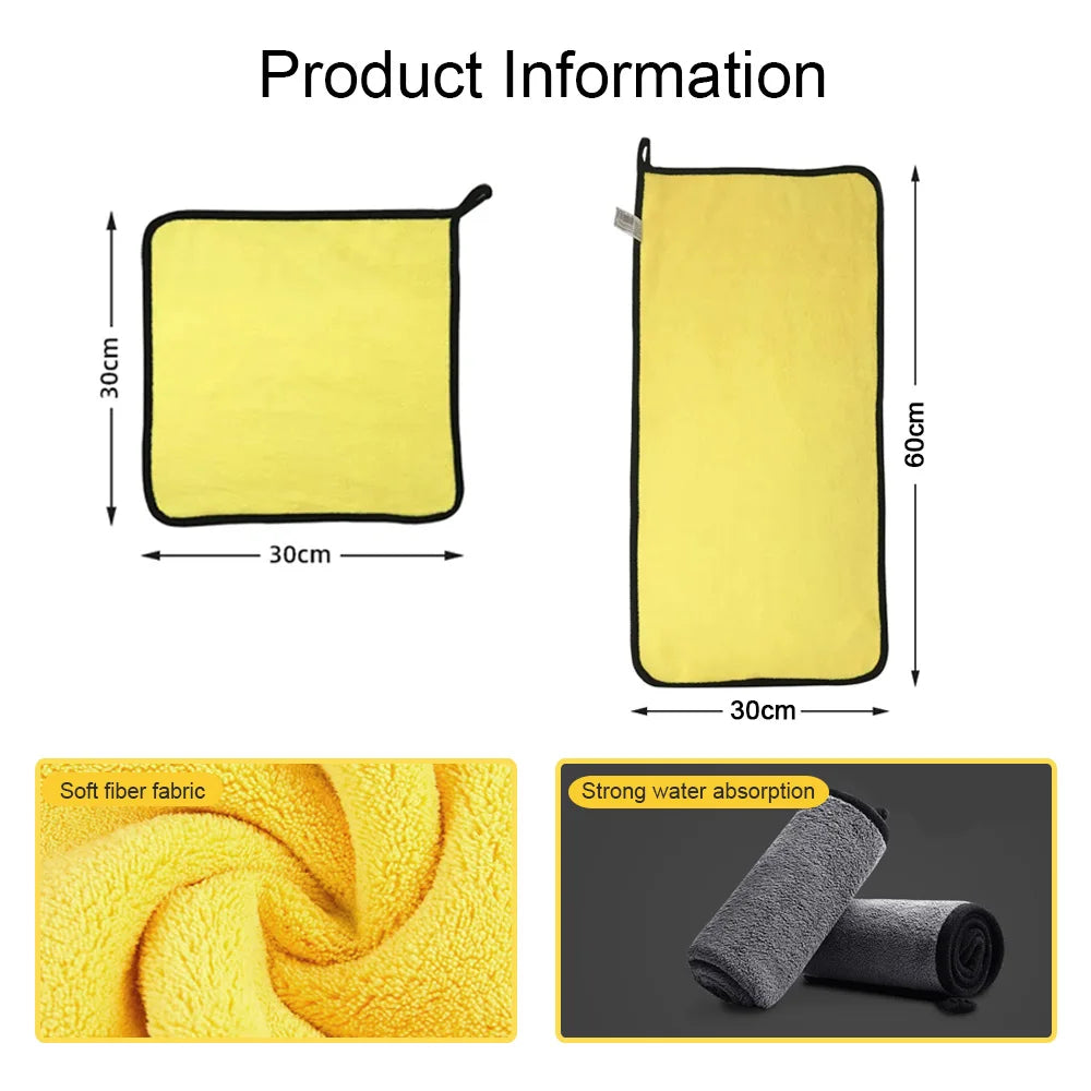 Car Wash Microfiber Towel 30x30