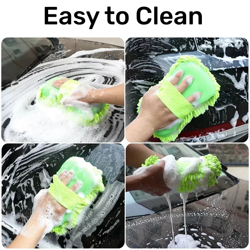 Microfiber Car Washer Sponge Cleaning