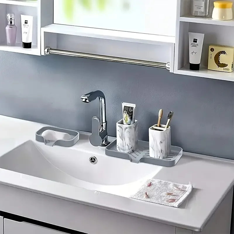 Silicone Faucet Mat Sink Tray