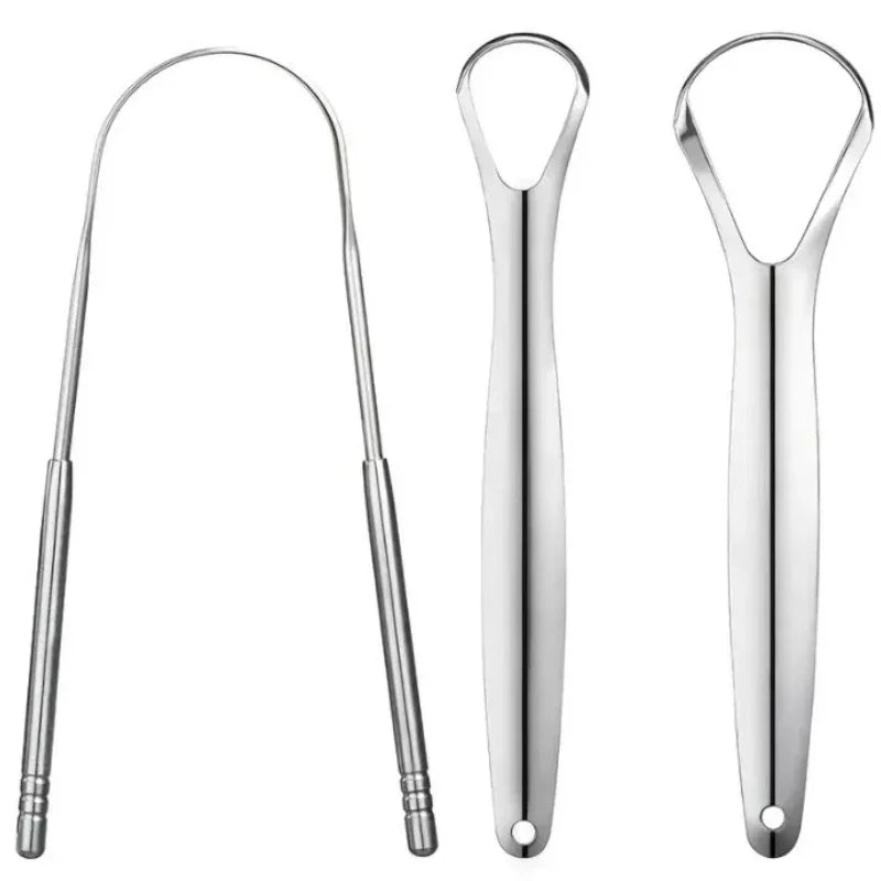 Metal Tongue Scraper Cleaner Adults