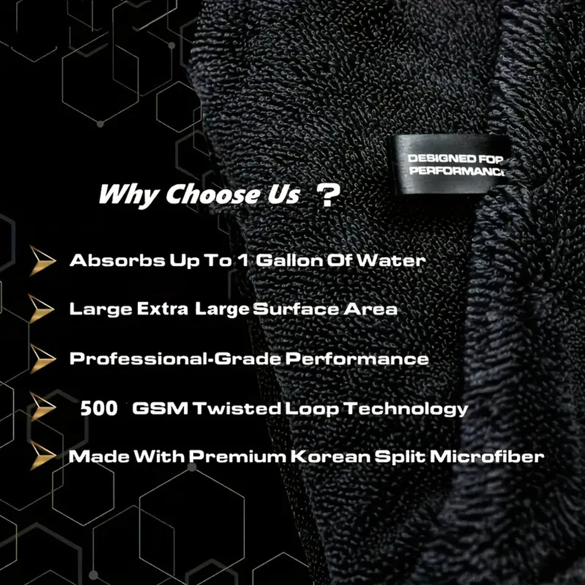 Dark Gray Car Microfiber Towel