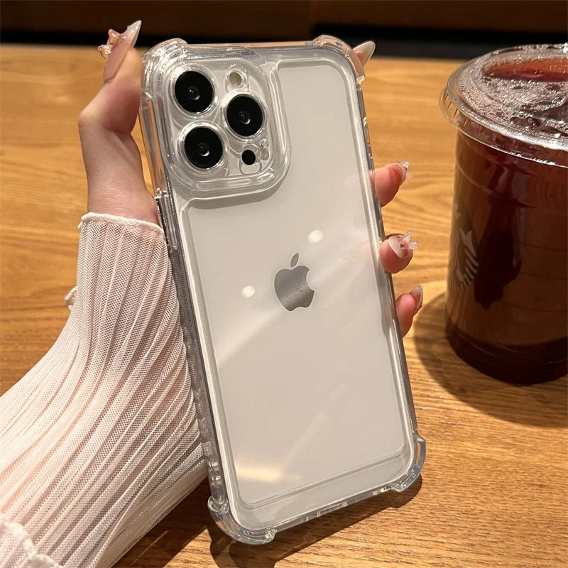 Luxury Shockproof Transparent Case X