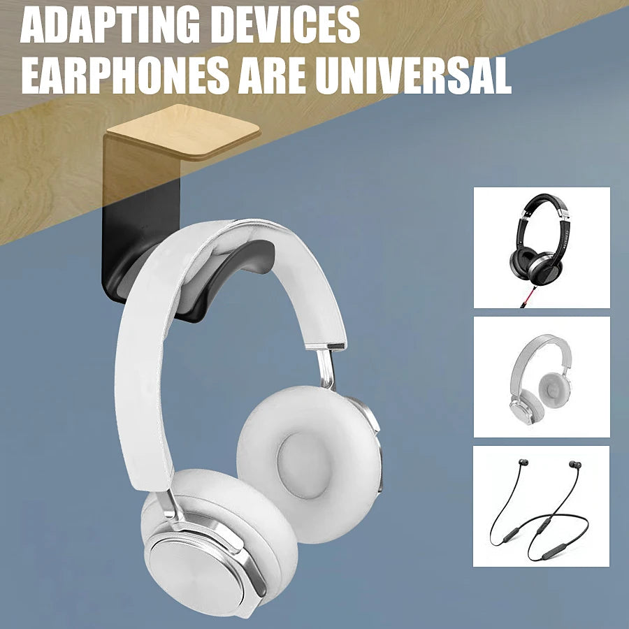Headphone Stand Adhesive Plastic Wall