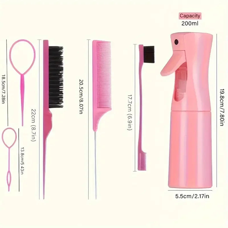 Hair Brush Hairdressing Spray Bottle