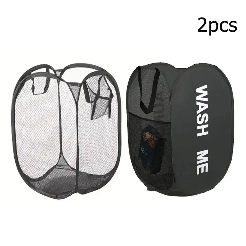 Mesh Pop-up Laundry Basket Foldable