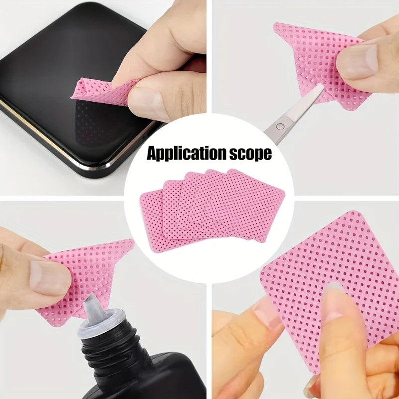 Lint-free Nail Wipes Absorbent Removing