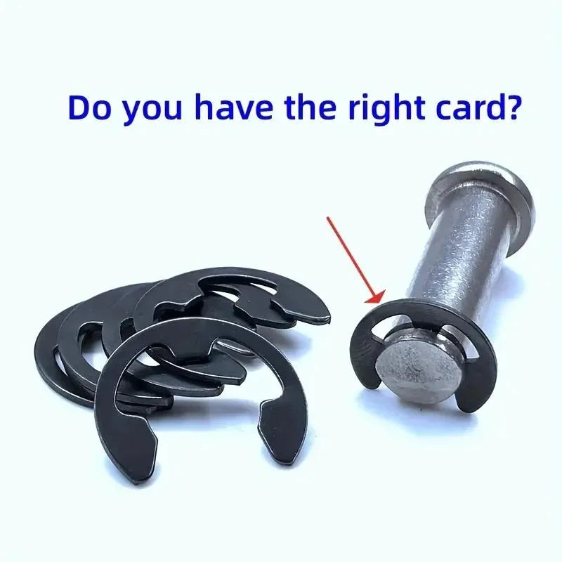 Black Stainless Steel Retaining Circlip