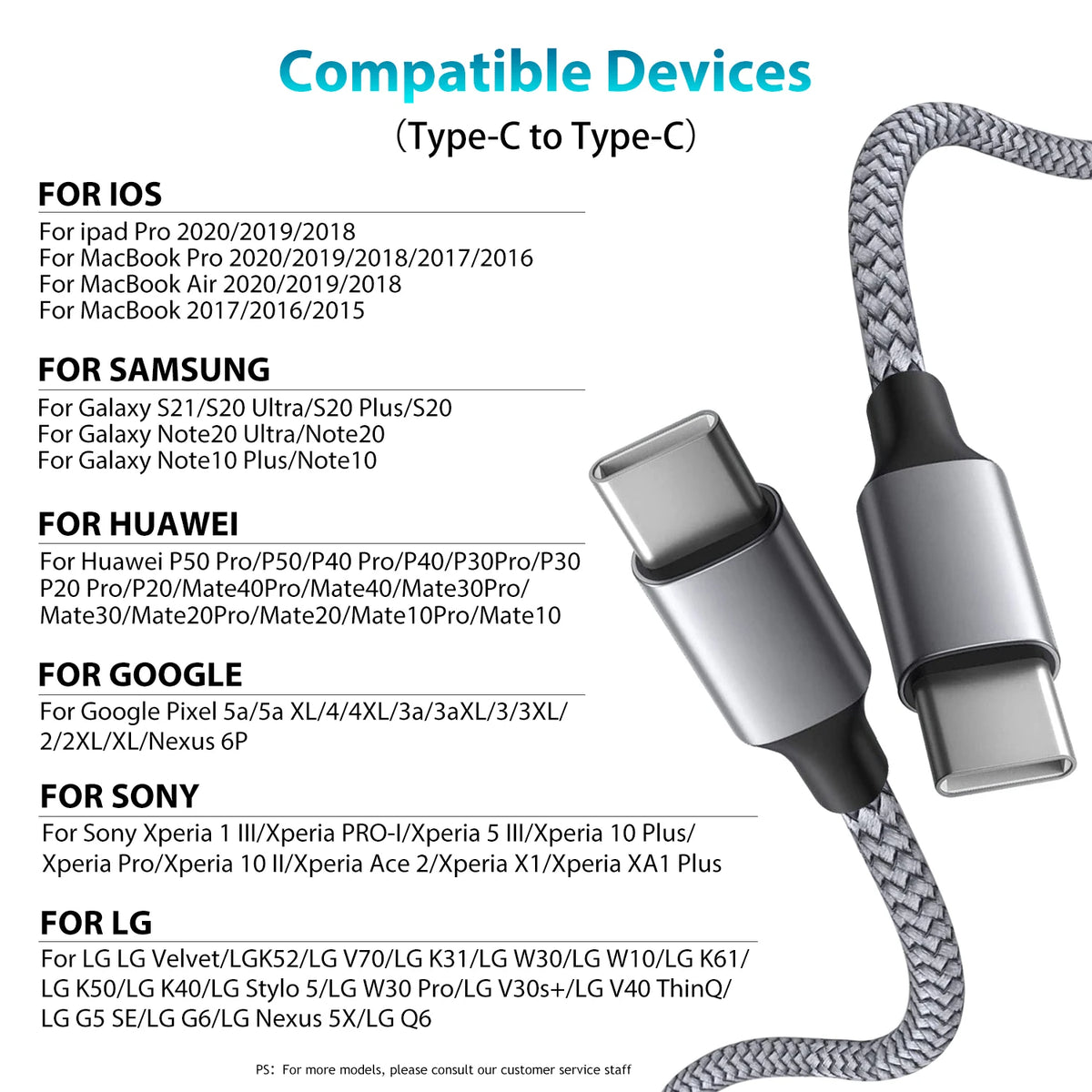 PD Usb-c Fast Charging Cable