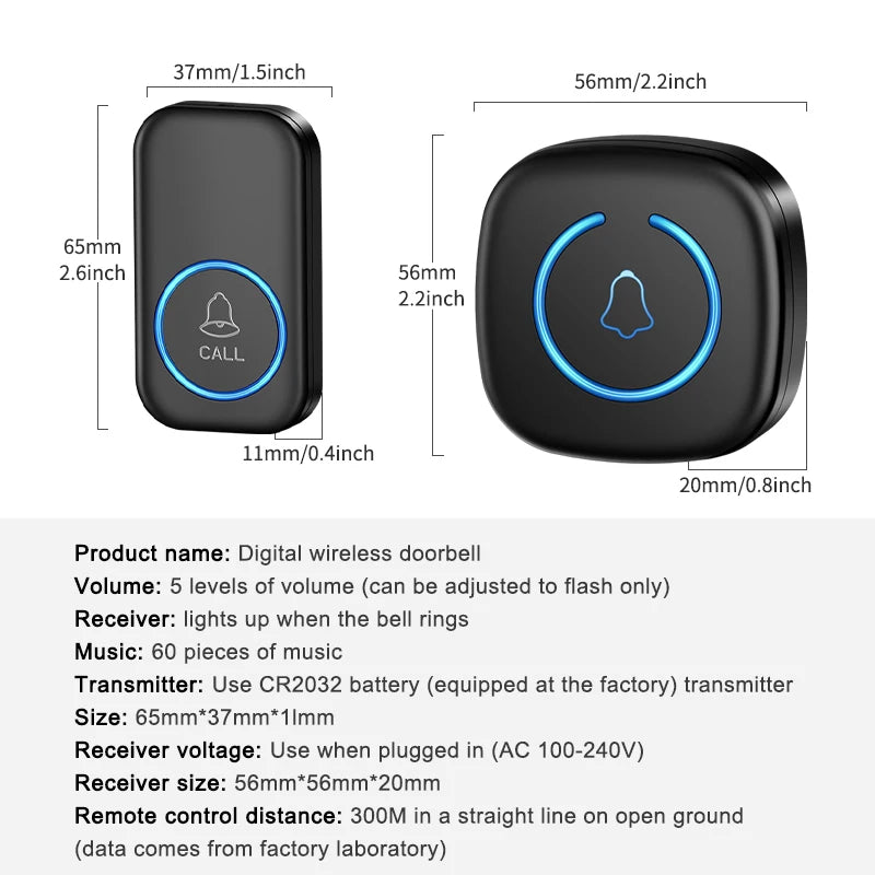Wireless Doorbell Intelligent Welcome Door