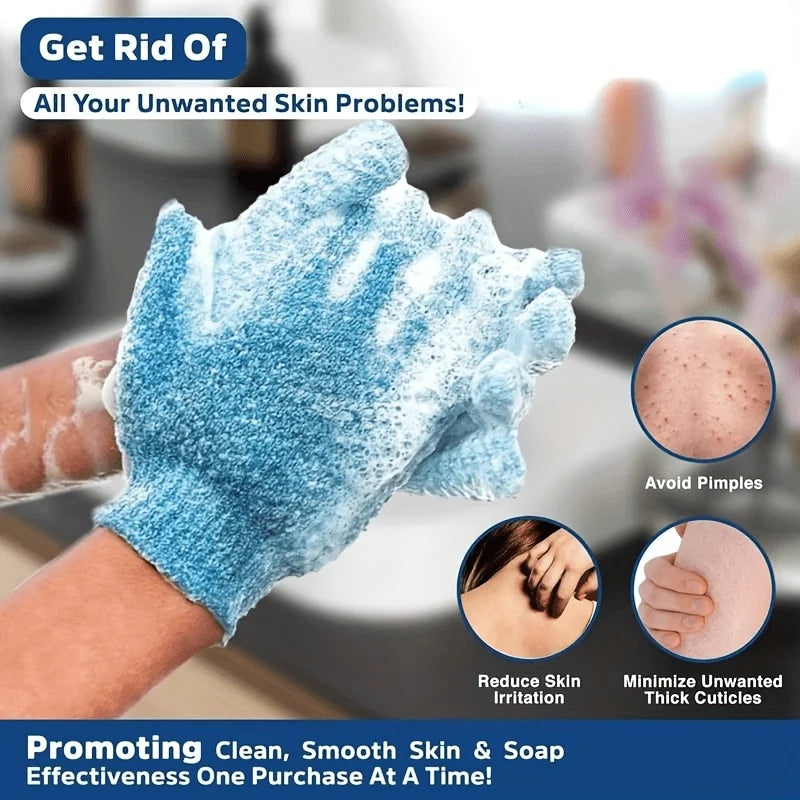 Colourful Exfoliating Gloves Bath Shower