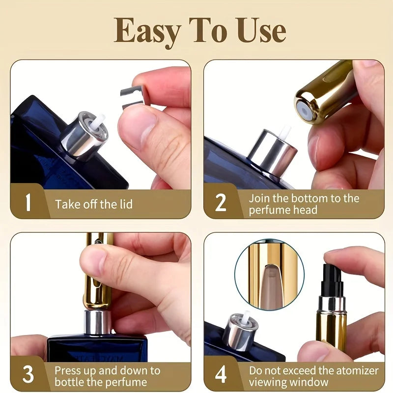 Refillable Perfume Atomizer Aluminum Travel