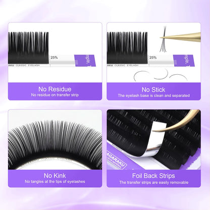 Classic Individual Eyelash Extension Lashes