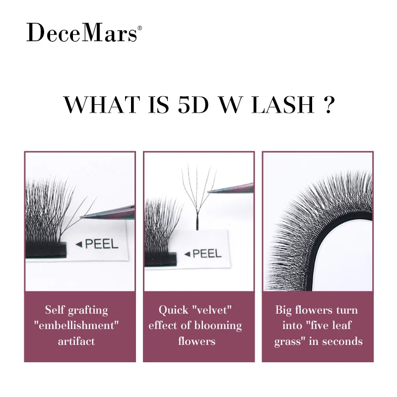 Decemars W Shaped Eyelash Extension