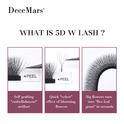 Decemars W Shaped Eyelash Extension
