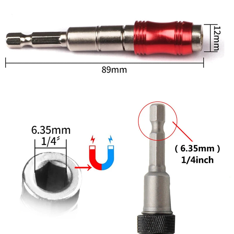 Hex Magnetic Ring Screwdriver Bits