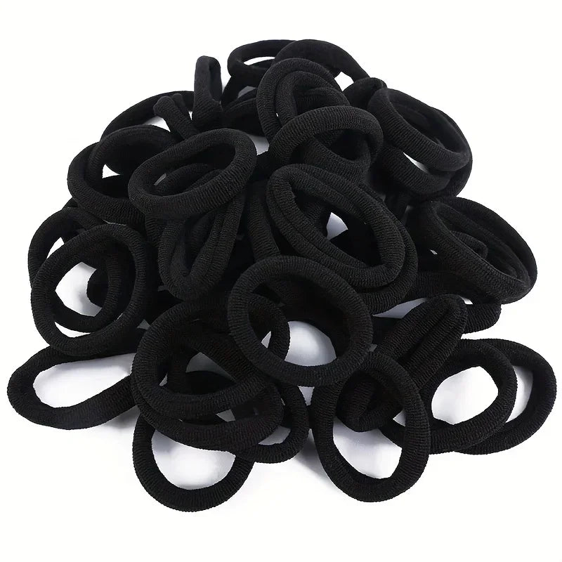 Elastic Hair Bands Girls Black