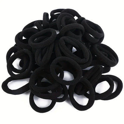 Elastic Hair Bands Girls Black