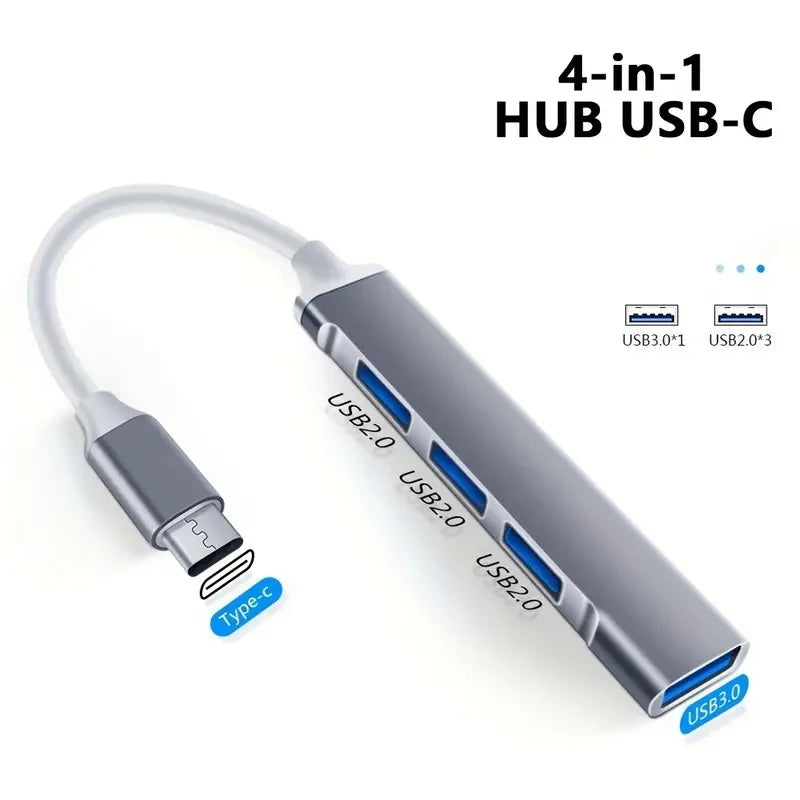 4-port Multi-splitter Type C Hub