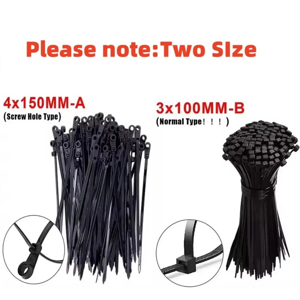 Screw Hole Cable Ties Reusable