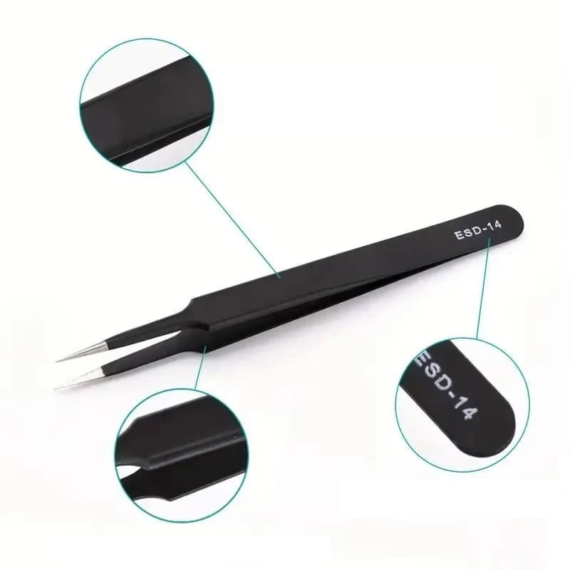 Precision Long Tweezers Anti-static