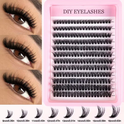Cluster Lashes Mixed Lengths Ultra-natural