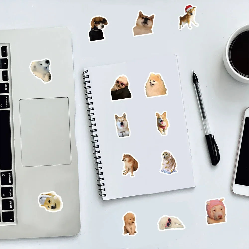 Funny Dog Stickers Cartoon Cute
