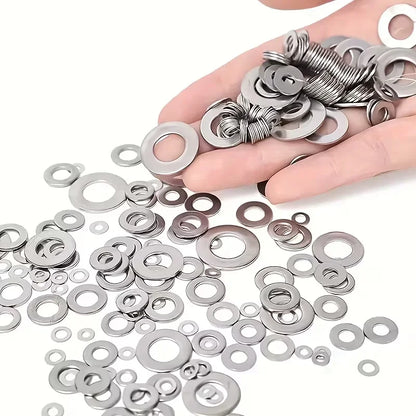 180-piece Hardware Flat Washer Kit