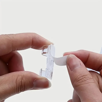 Clear Plastic Cable Clips Transparent