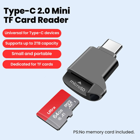 Type-c TF Card Reader External