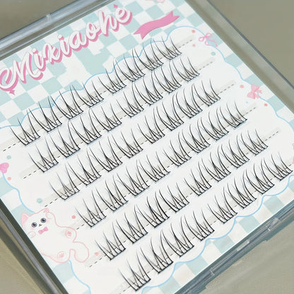 Mixiaohe Glueless Eyelashes Clusters C