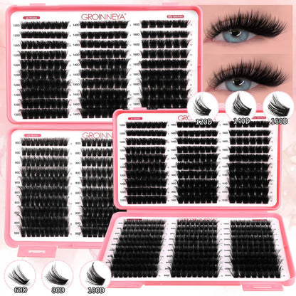 Groinneya Lashes Cluster DIY Lash