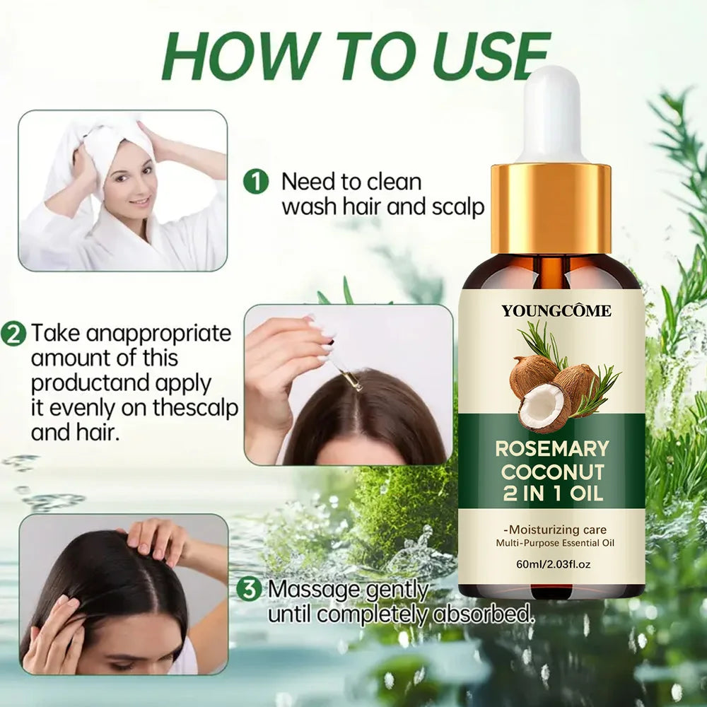 Rosemary Oil Hair Essential Coconut