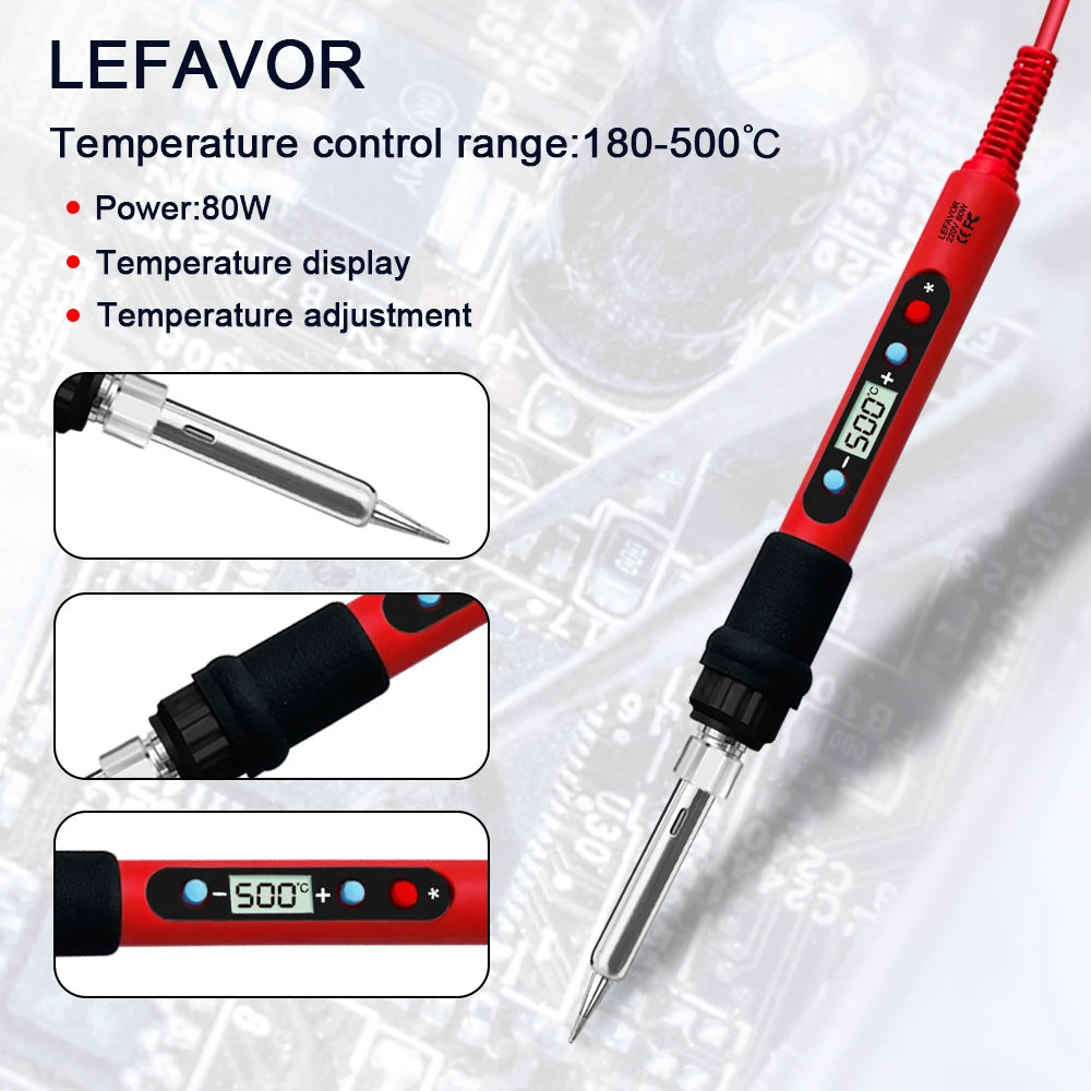 Soldering Iron Kit Adjustable Temperature