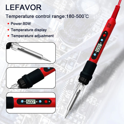 Soldering Iron Kit Adjustable Temperature
