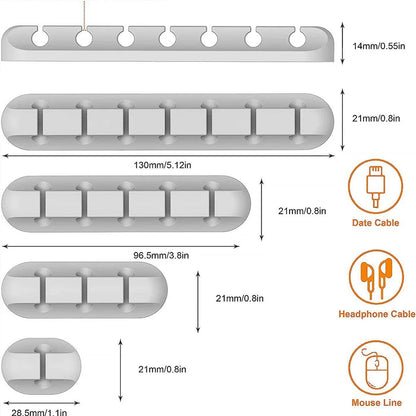 Adhesive Cable Holder Clips Cord