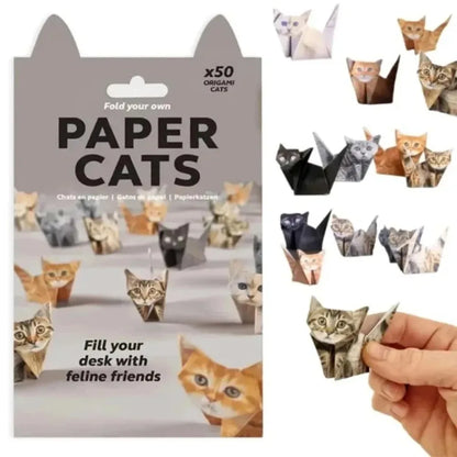 DIY Paper Cats Sheets Origami