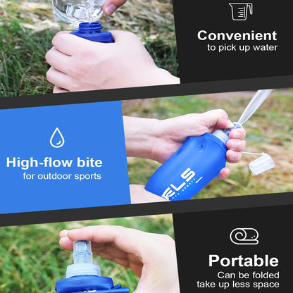 1pc150ml Outdoor Collapsible Silicone Bite