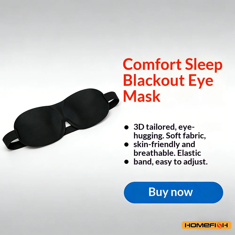 Breathable Adjustable Sleep Mask Blocks