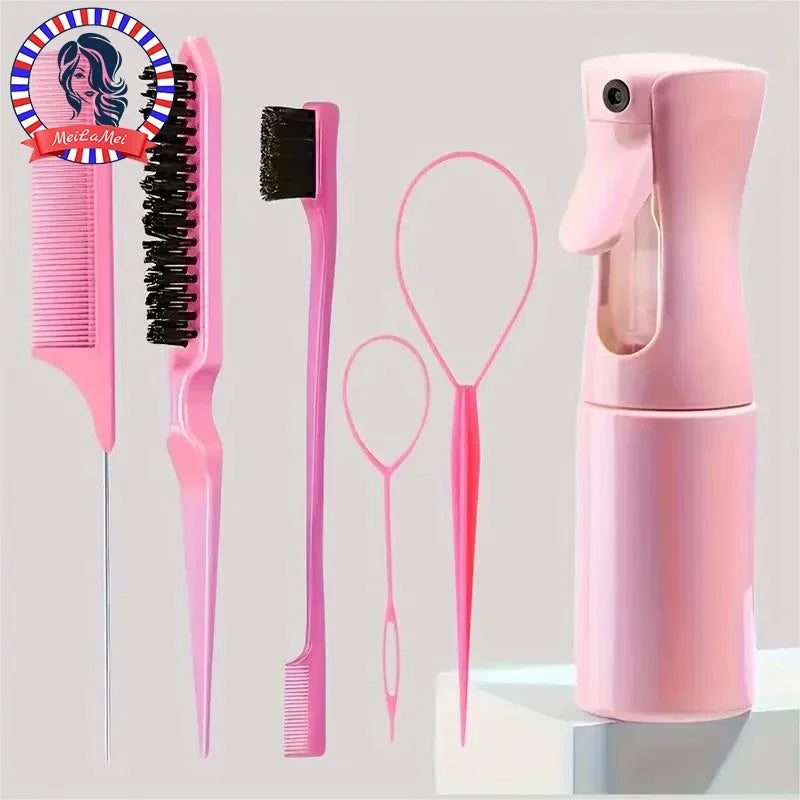 Hair Brush Hairdressing Spray Bottle