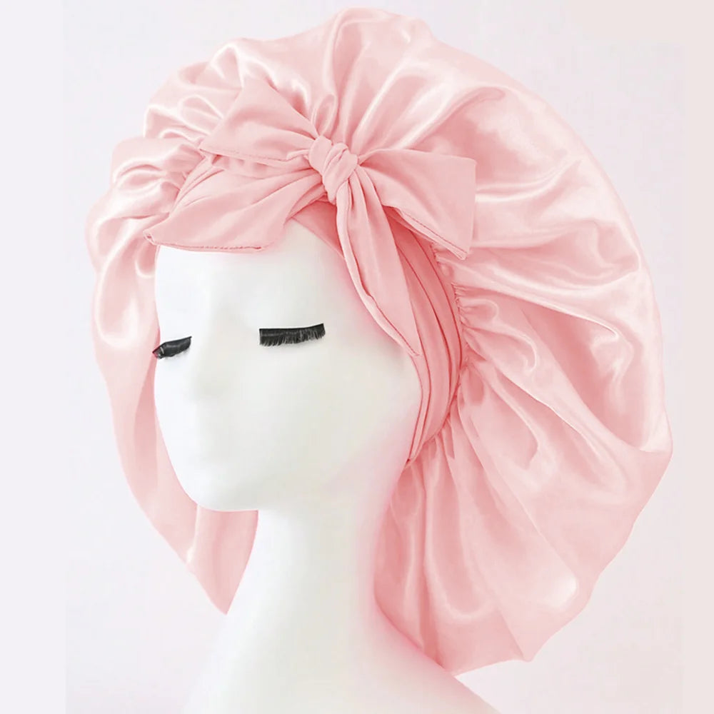 Satin Bonnet Silk Adjustable Bonne