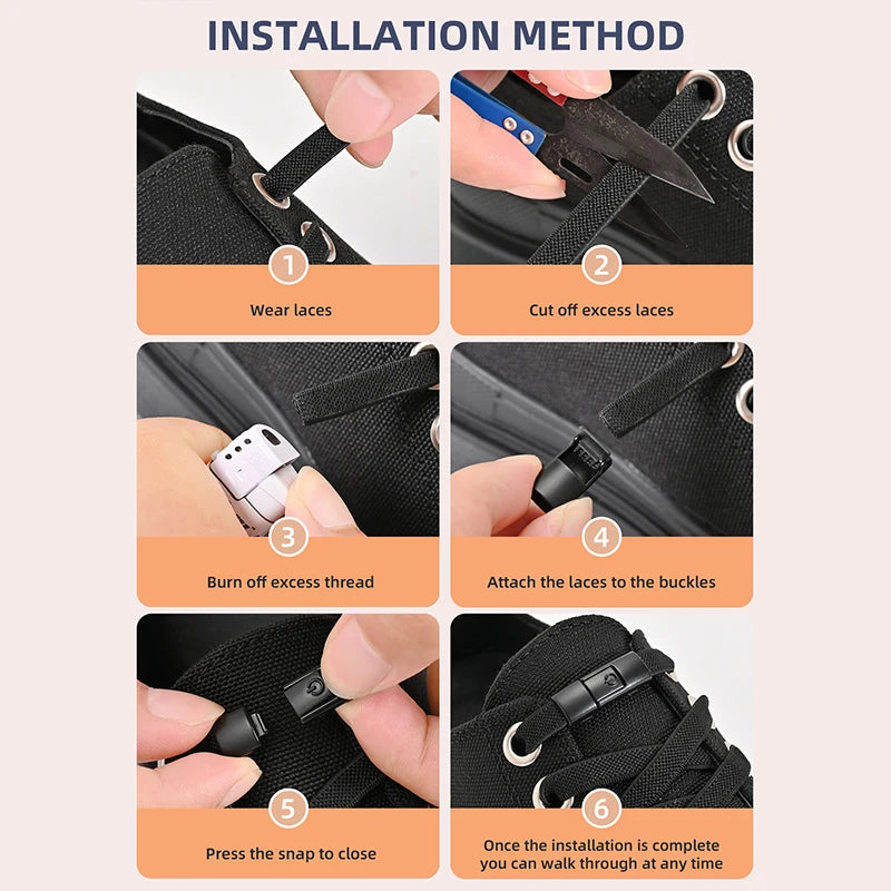 No Tie Shoe Laces Press