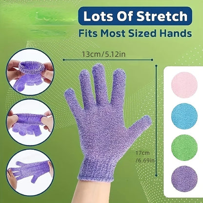 Colourful Exfoliating Gloves Bath Shower